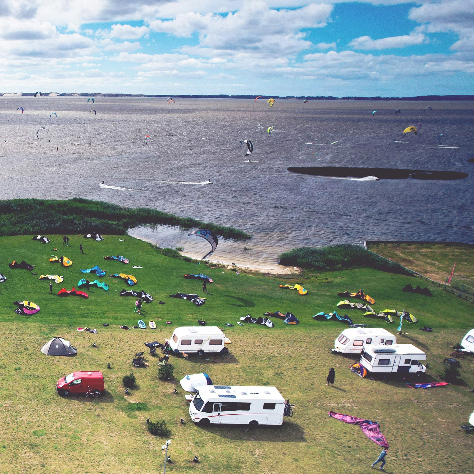 Campsite pitch for a night (MIDDLE VIEW)